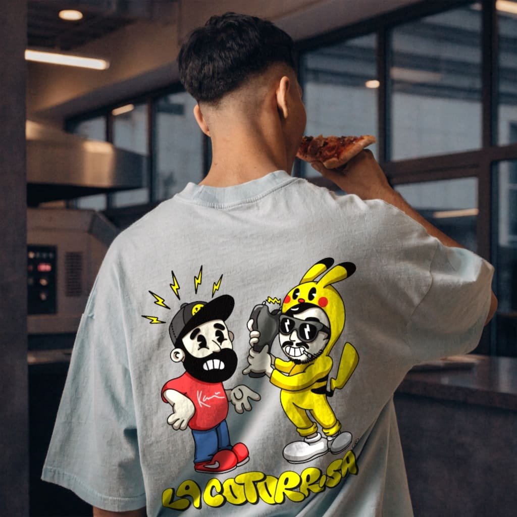 Playera La Cotorrisa Ricardo Pikachu - GREEN